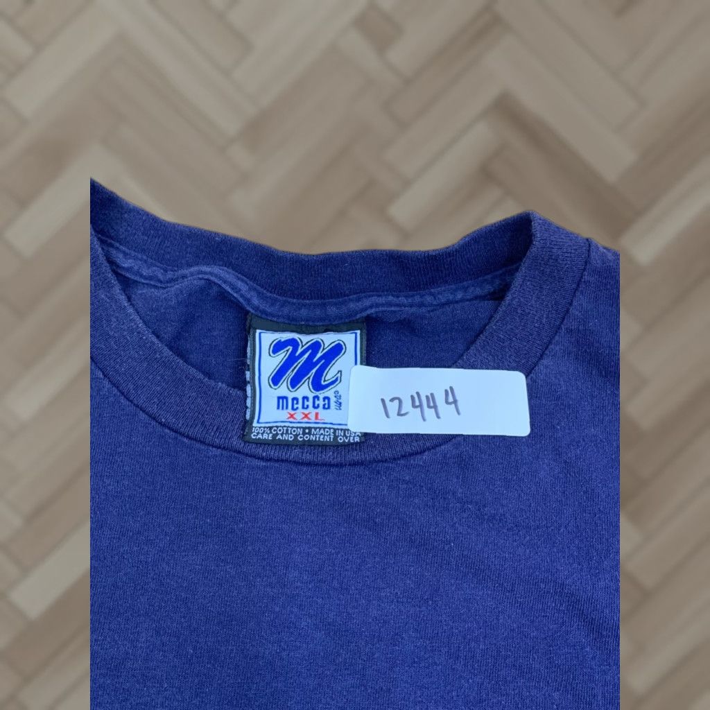 Vintage VINTAGE Mecca Shirt Mens 2XL Blue Crew Neck Short Sleeve Y2K Hip Hop Streetwear Size US XXL / EU 58 / 5 - 1 Thumbnail