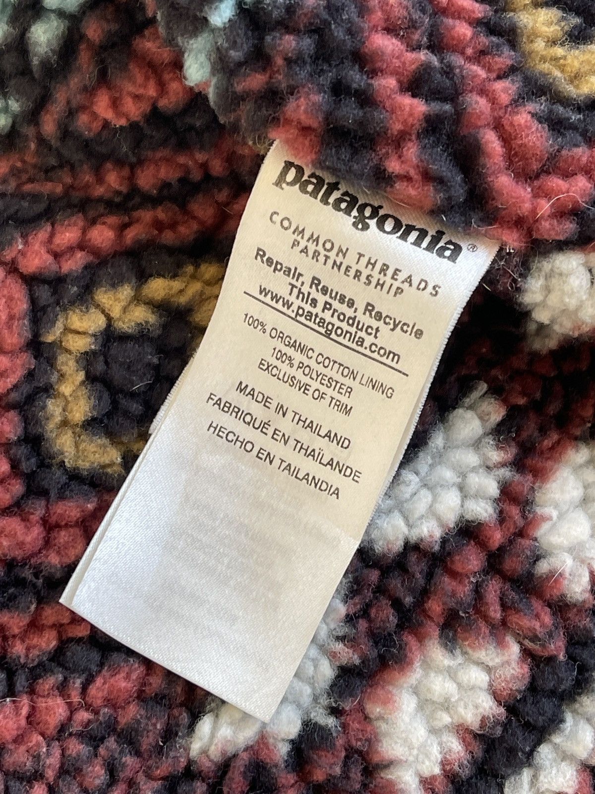 Patagonia Canvas Lined Sherpa Hoodie