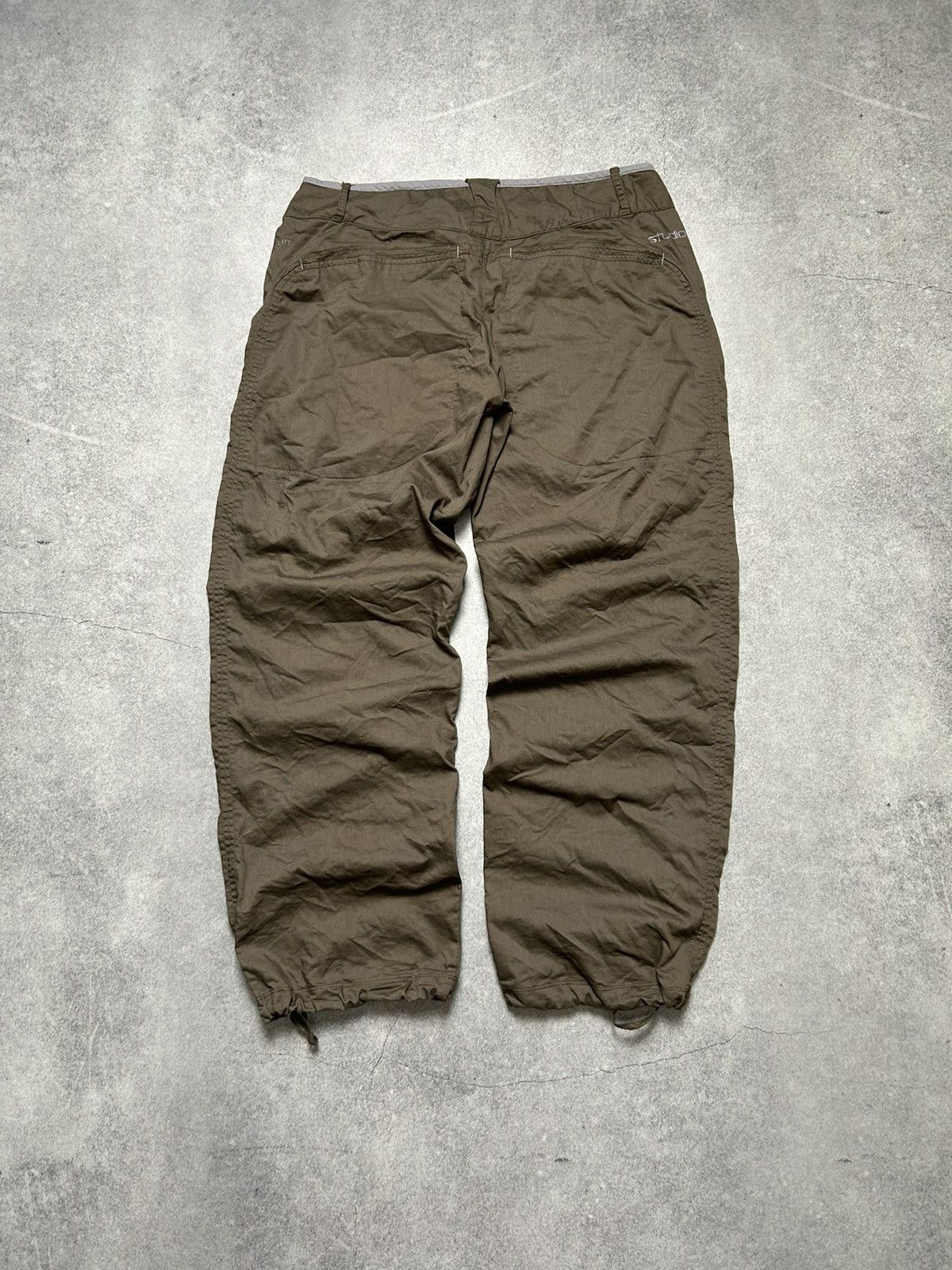 Nike × Vintage Vintage 2000’s Nike Small Swoosh Baggy Wide Leg Track Pants Size 36" / US 14 / IT 50 - 7 Thumbnail