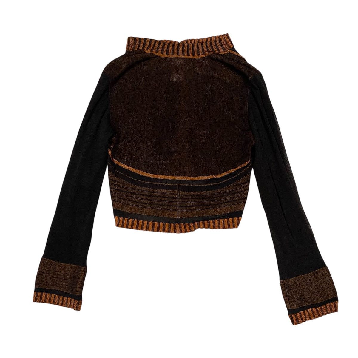 Hiroko Koshino Homme ‼️LAST DROP‼️Hiroko Koshino Cropped Panel Knit Jacket Size XS / US 0-2 / IT 36-38 - 3 Thumbnail