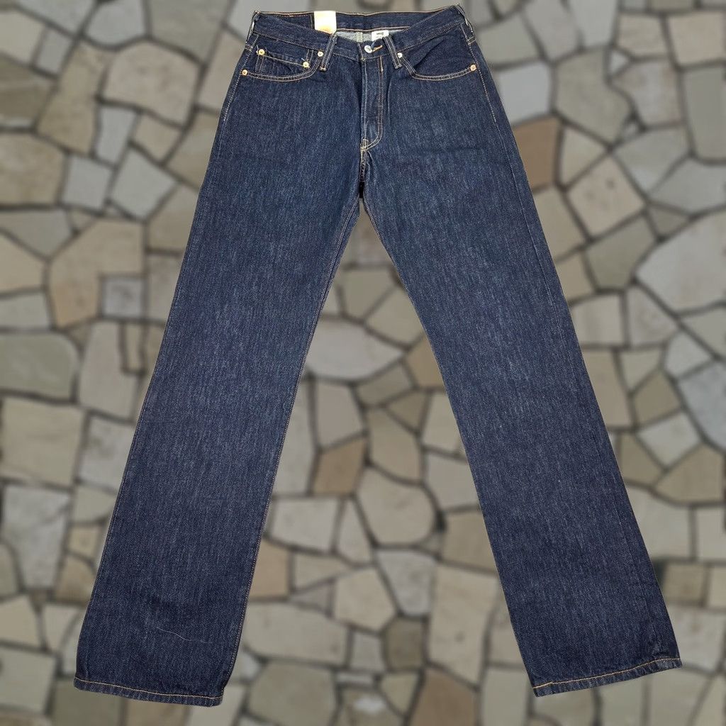 Levi's Levi's 501 Jeans Mens Indigo Blue New With Tags Deadstock 33x36 Denim Button Fly Straight Regular Fit Pockets Vintage: No Size US 33 - 1 Thumbnail