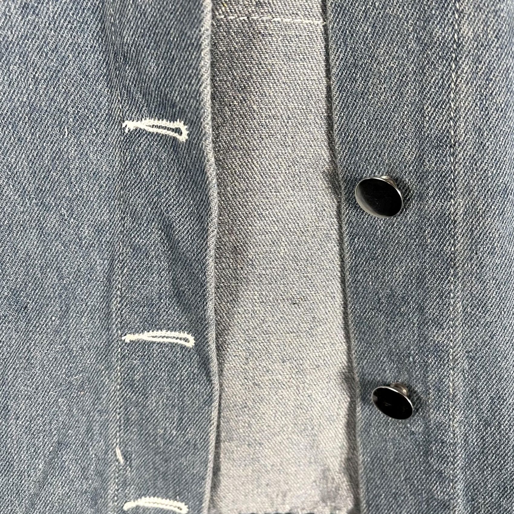 Denime Where Is My Mind Jacket Mens S Blue Denim Distressed NYC Bomber Grunge Shirt/Hoodie? Size US S / EU 44-46 / 1 - 4 Thumbnail
