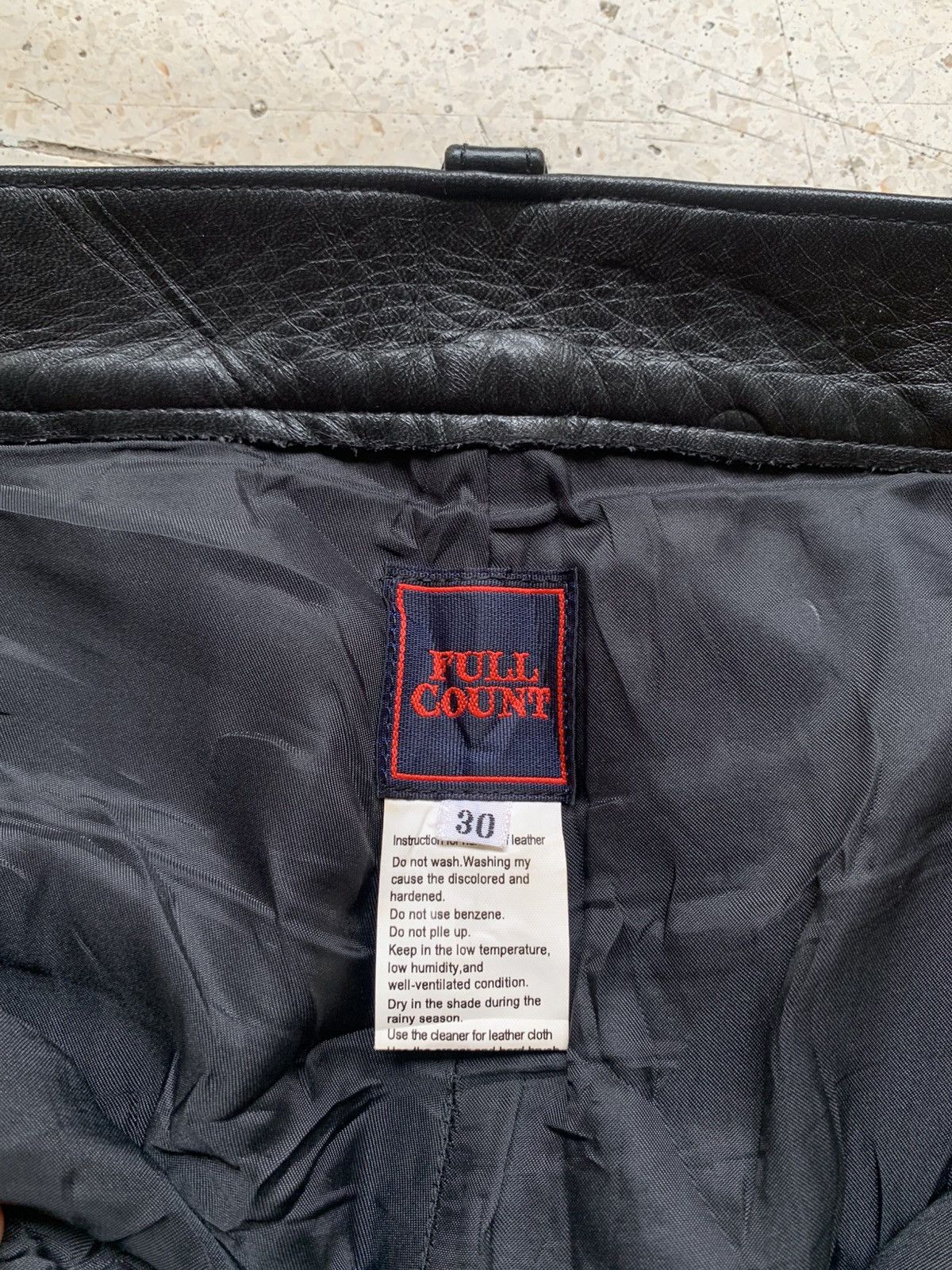 Full Count & Co. Japanese brand Full count leather pants Size US 30 / EU 46 - 8 Thumbnail