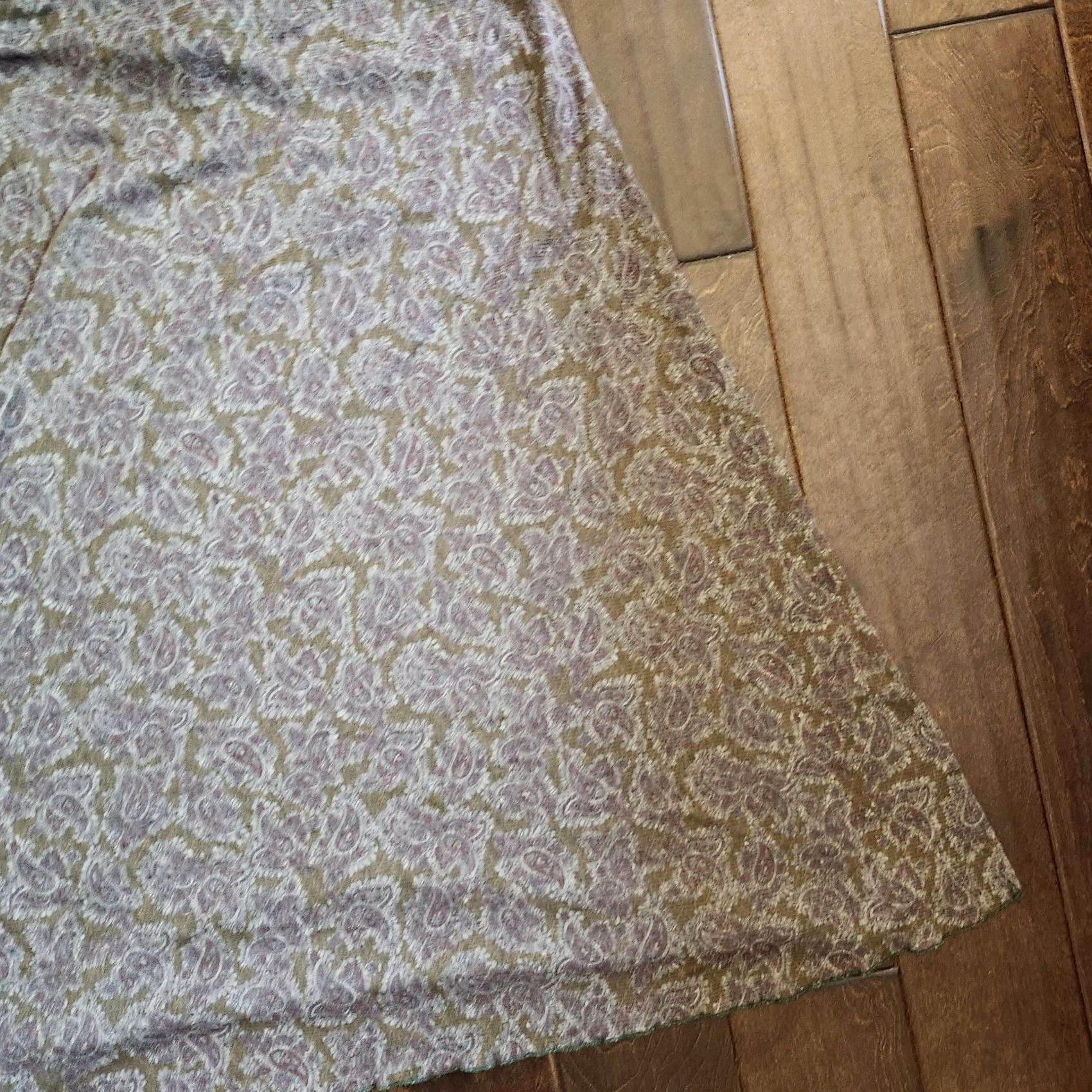 Vintage Mimi Chica Skirt Maxi Women's Brown Floral Slit Size M Size 32" / US 10 / IT 46 - 3 Thumbnail