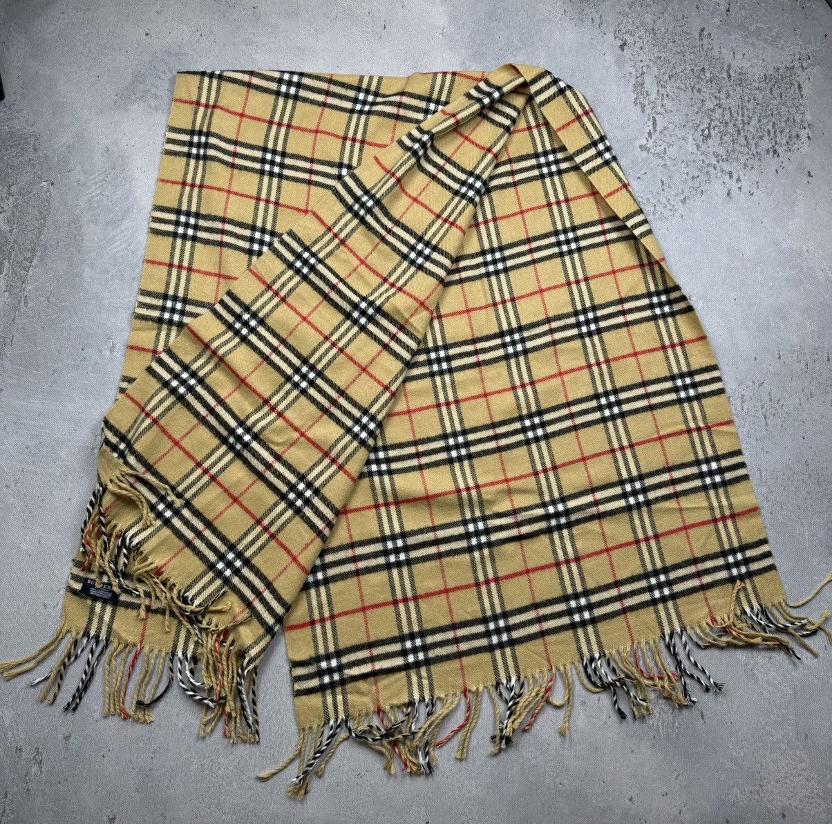 Burberry VTG Burberry London Nova Check 100% Cashmere Scarf England Size ONE SIZE - 3 Thumbnail