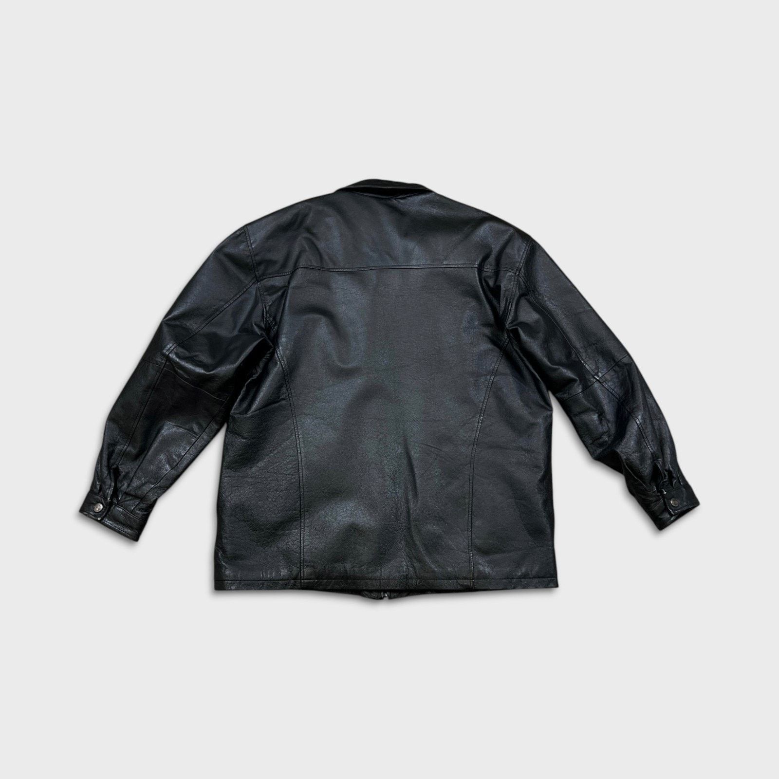 Vintage Vintage Pelle Cuir Leather Jacket 2XL Leather Quilted Lined Size US XXL / EU 58 / 5 - 6 Thumbnail