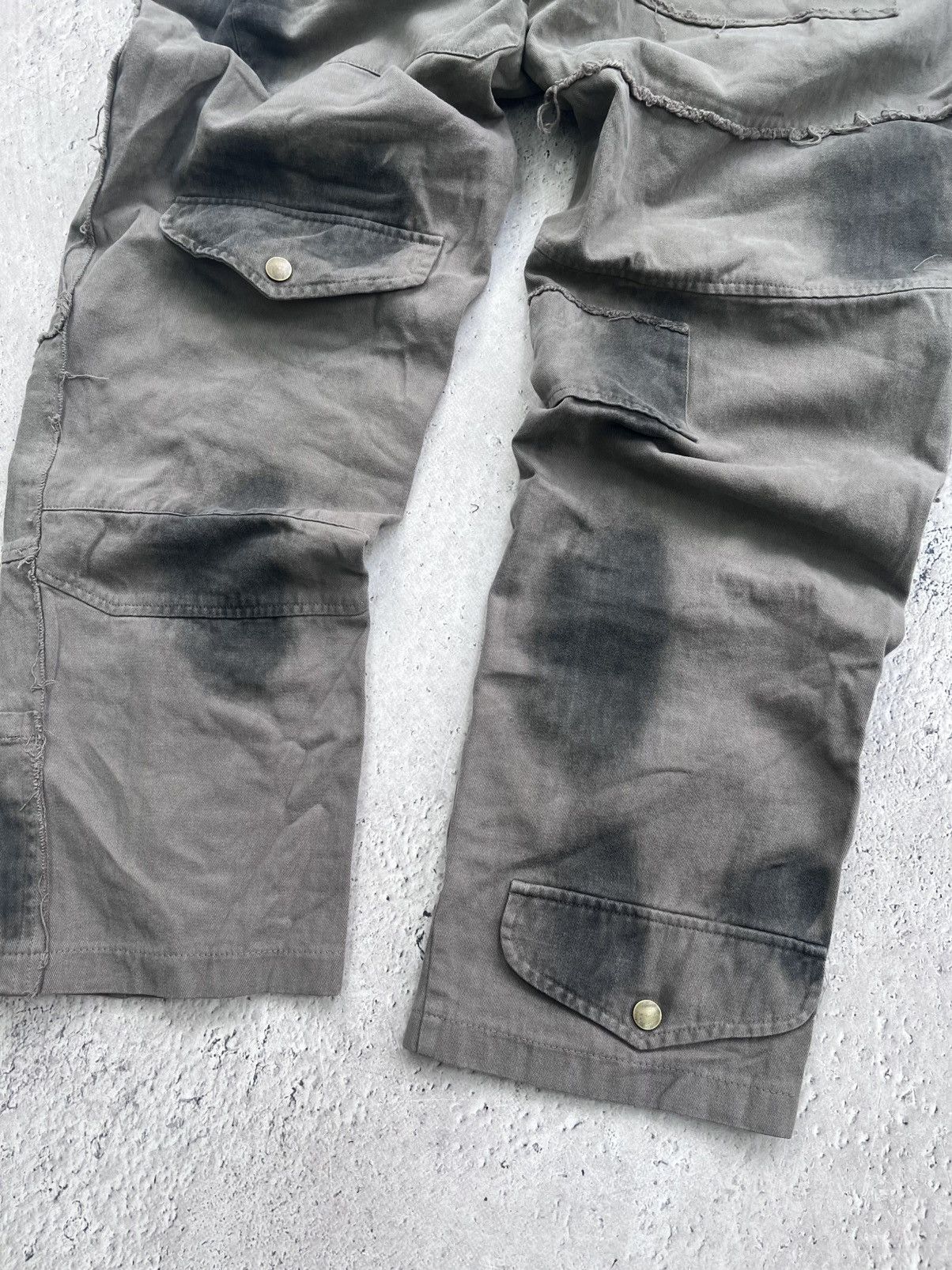If Six Was Nine × Japanese Brand × Le Grande Bleu (L.G.B.) Y2k affliction graphic angel wing type jeans CARGO Size US 33 - 14 Thumbnail