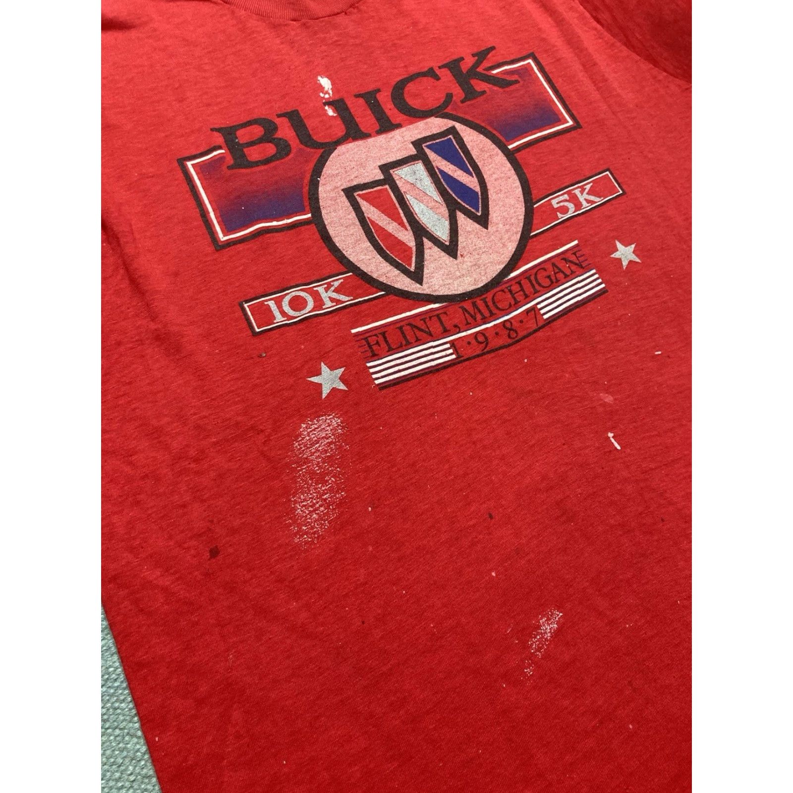 Vintage VINTAGE Buick Marathon T-Shirt 80s graphic red XL Men Size US XL / EU 56 / 4 - 5 Thumbnail