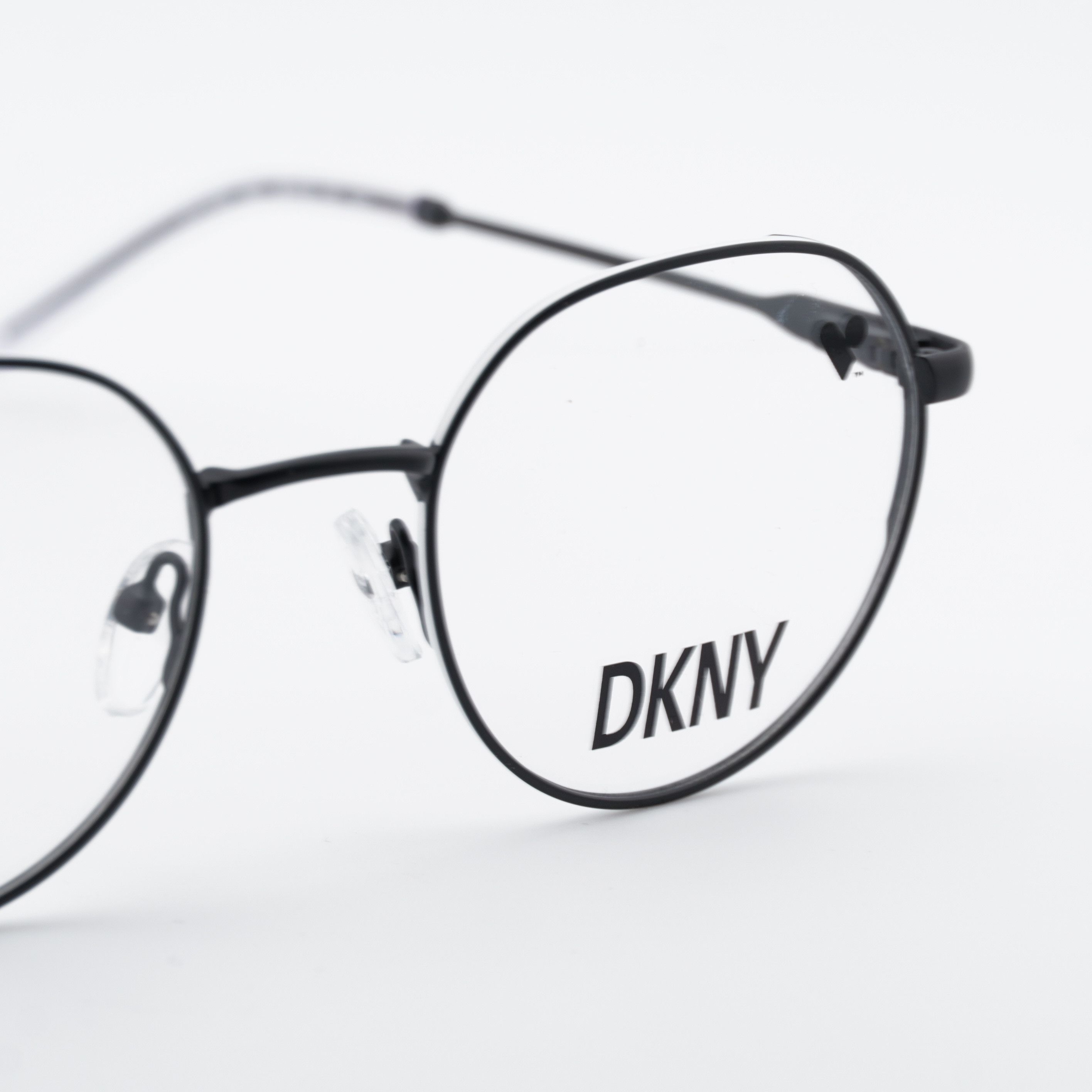 DKNY DKNY DK1032 001 Eyeglasses Matte Black 48mm Round Frame Size ONE SIZE - 7 Thumbnail