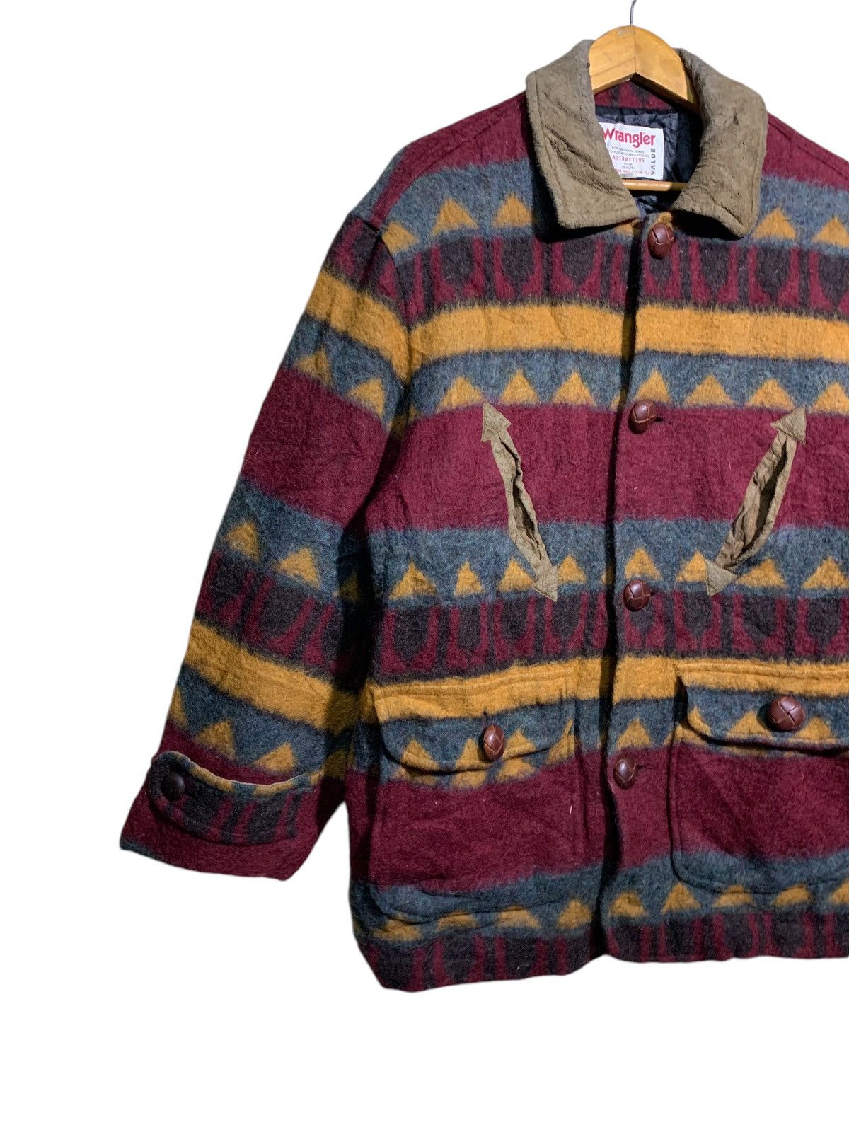Native × Vintage × Wrangler 🔥VTG WRANGLER NATIVE WOOL JACKETS Size US L / EU 52-54 / 3 - 2 Thumbnail