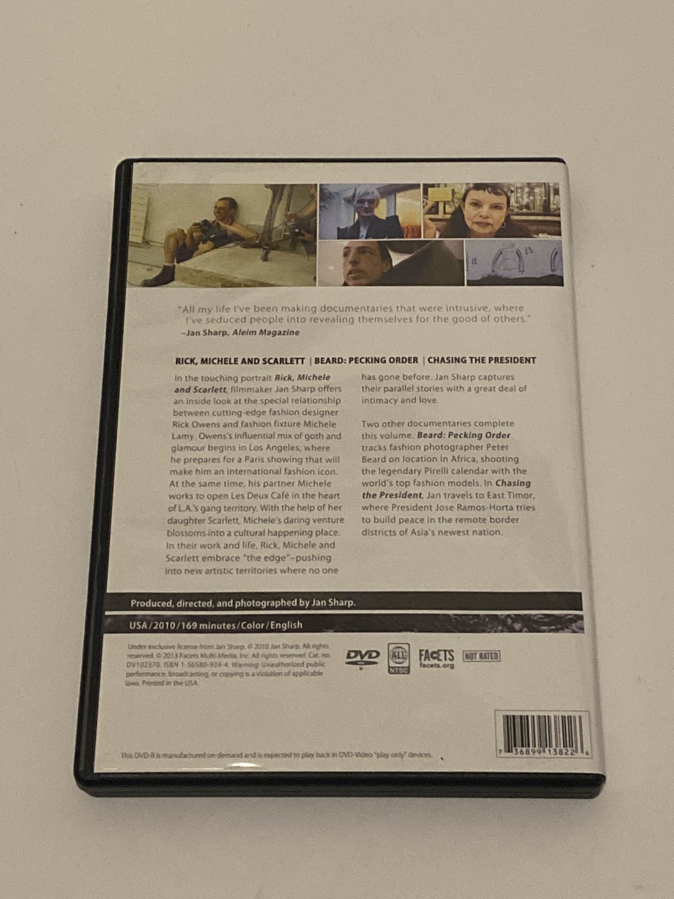 Rick Owens Rick, Michelle and Scarlett Documentary DVD Size ONE SIZE - 3 Thumbnail