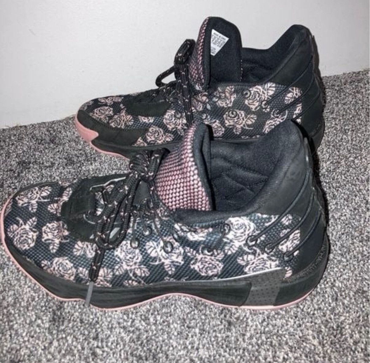 Adidas Adidas Dame 7 “Rose City” Floral Basketball Sneakers Size US 9.5 / EU 42-43 - 3 Thumbnail