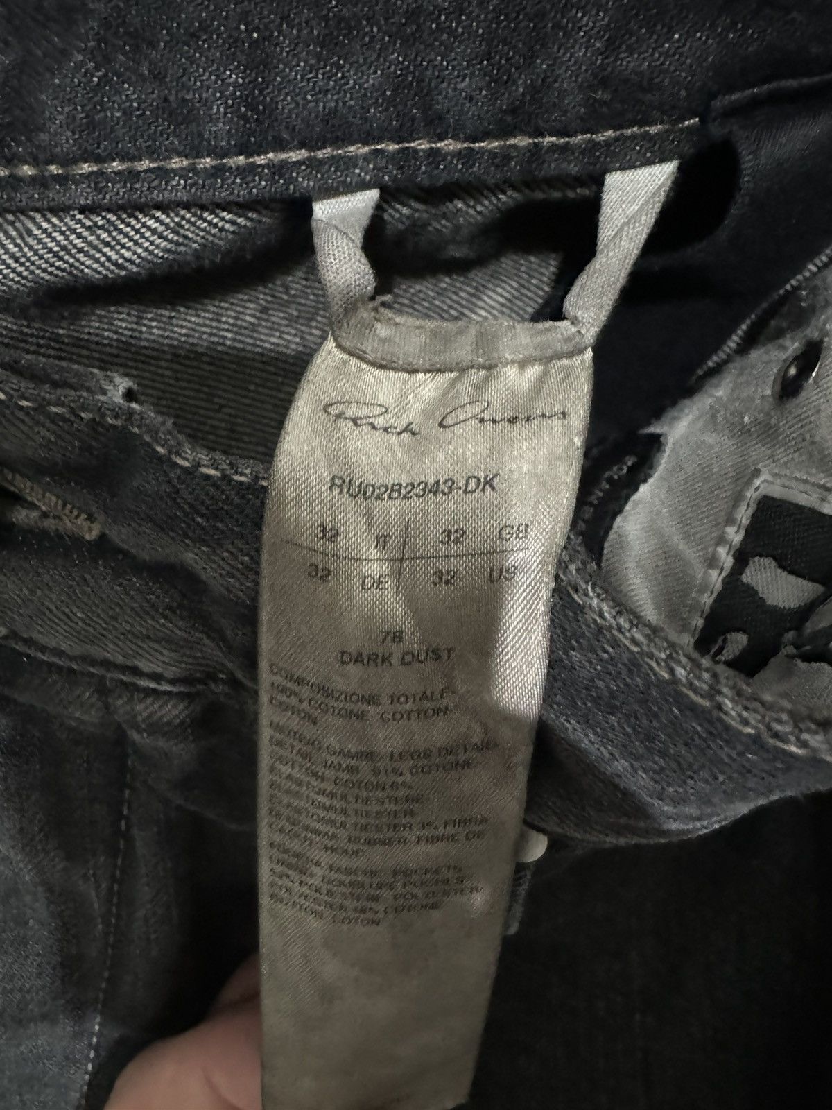 Balenciaga × Rick Owens Rick Owen’s Bolan Banana Denim Size US 32 / EU 48 - 5 Thumbnail
