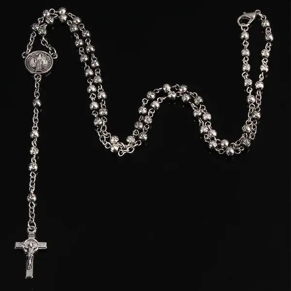 VIBE rosary beads 4mm bead necklace, Size ONE SIZE - 1 Thumbnail