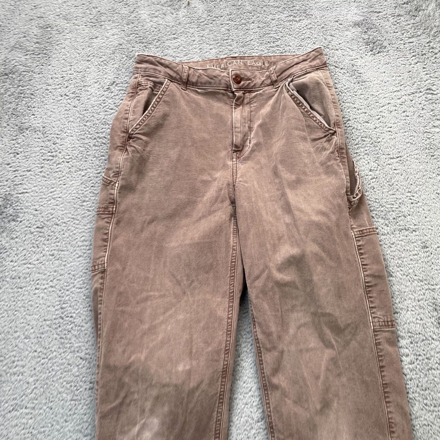 American Eagle Outfitters VINTAGE American Eagle Outfitters Jeans Womens 4 Brown Boyfriend High Rise 90s Stretch Size 28" / US 6 / IT 42 - 5 Thumbnail