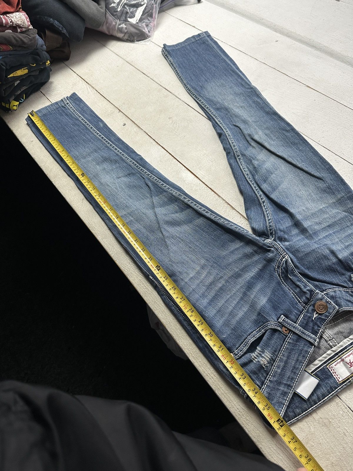 Christian Audigier 🚨 OPIUM ED HARDY CHRISTIAN AUDIGER C BAR A CA BIG LOGO JEANS Size 25" / US 0 / IT 36 - 12 Thumbnail