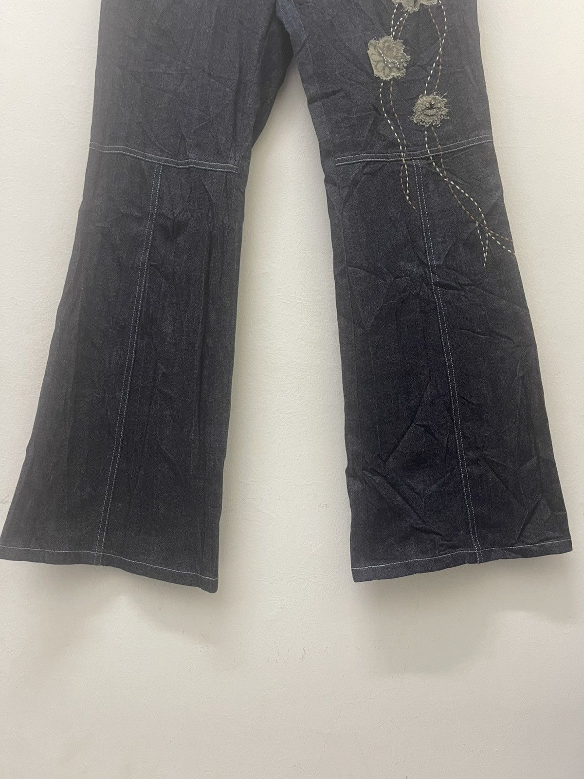 Louis Feraud Rare Vintage LF By LOUIS FERAUD Flare Designer Denim Size 27" / US 4 / IT 40 - 2 Thumbnail