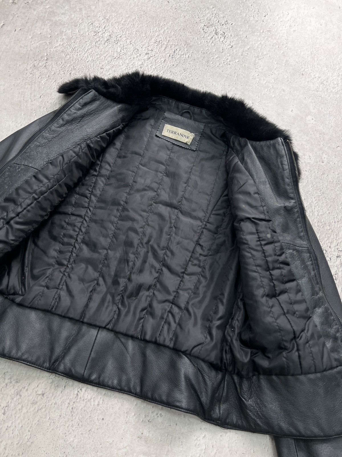 Hysteric Glamour Hysteric glamour style black leather fur jacket Y2K style Size M / US 6-8 / IT 42-44 - 7 Thumbnail