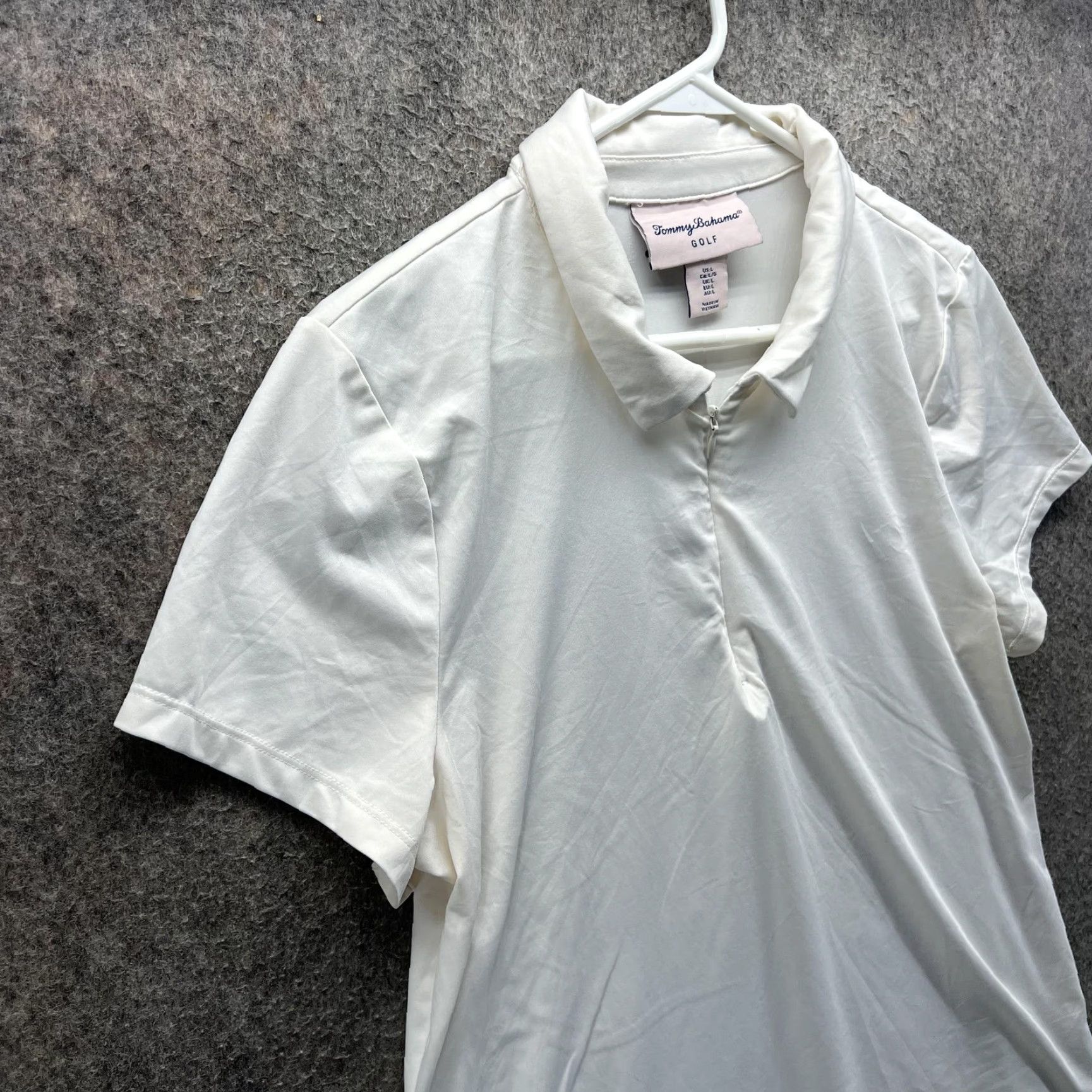 Tommy Bahama Tommy Bahama Golf Polo Shirt Womens Large White Stretch Quarter Zip Top Size L / US 10 / IT 46 - 4 Thumbnail