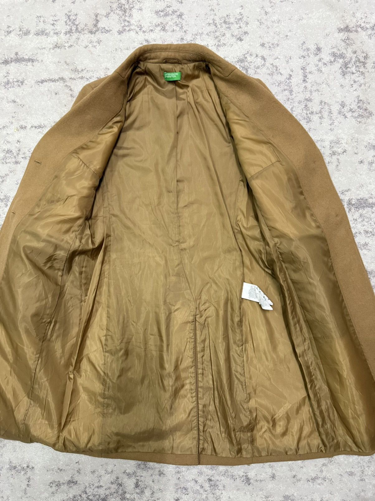 United Colors Of Benetton United Colors of Benetton Long Coat Wool Jacket Size US S / EU 44-46 / 1 - 7 Thumbnail