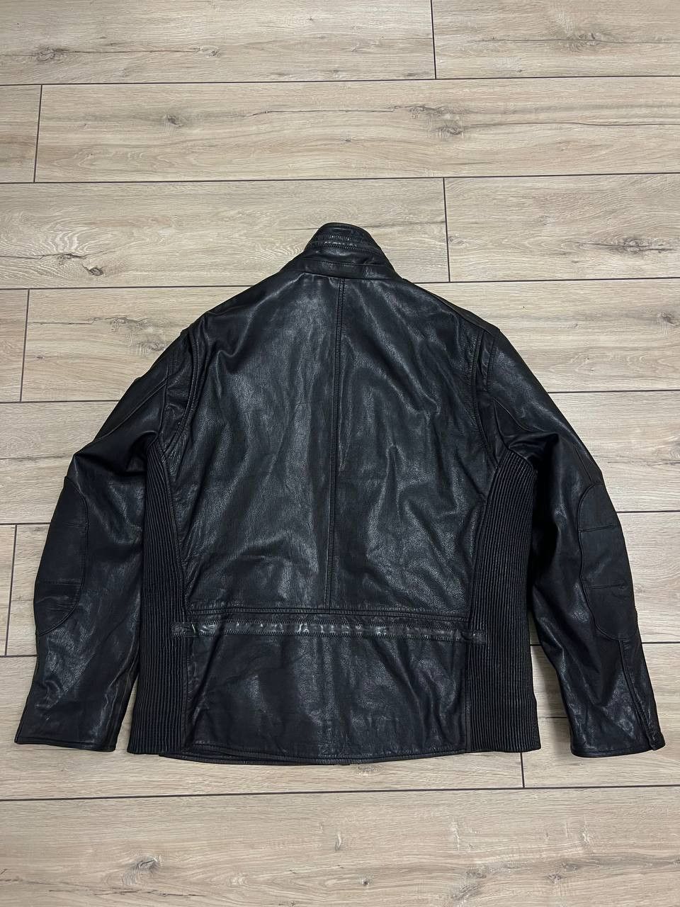 Strellson Strellson Leather Jacket Insulated Black Moto Style sz 2XL Size US XXL / EU 58 / 5 - 5 Thumbnail