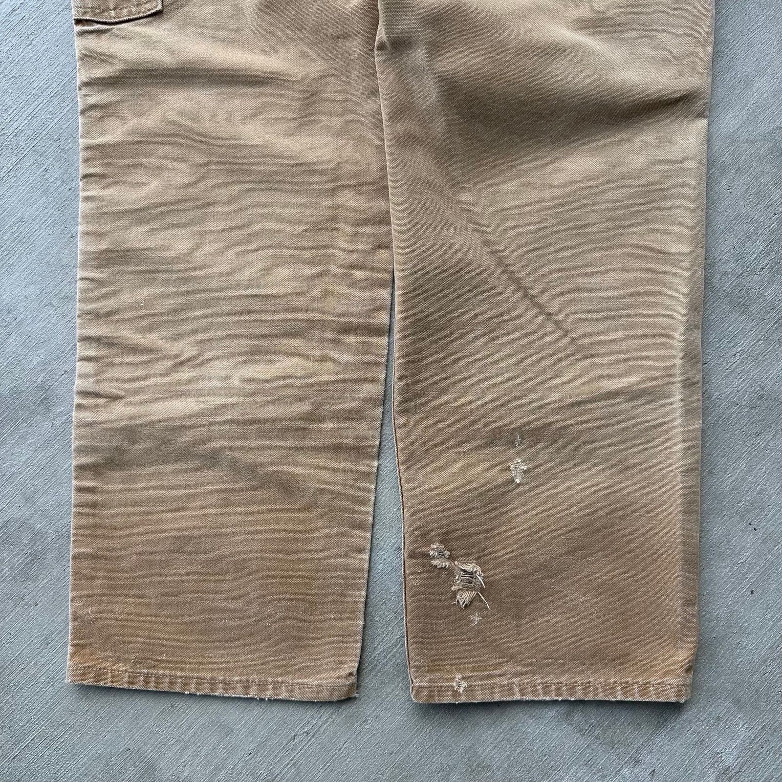 Carhartt × Vintage Carhartt brown double knee work wear carpenter pants Size US 32 / EU 48 - 7 Thumbnail