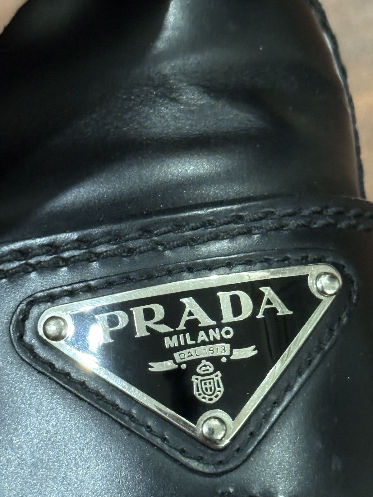 Prada Prada Monolith Brushed Leather Loafers Size US 8.5 / EU 41-42 - 8 Thumbnail