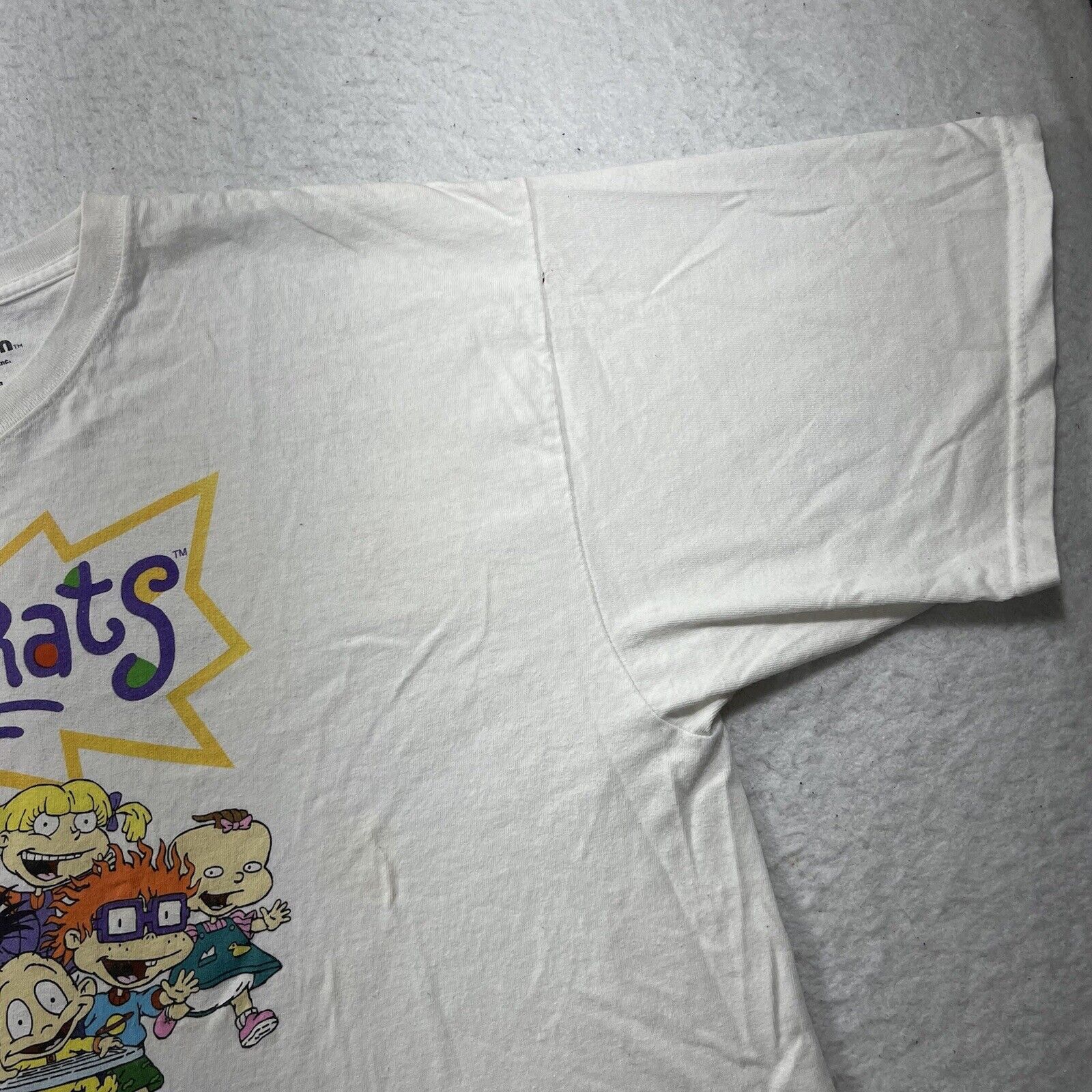 Nickelodeon Nickelodeon Rugrats 2X White Cropped Top Graphic T Shirt Size XXL / US 16-18 / IT 52-54 - 4 Thumbnail