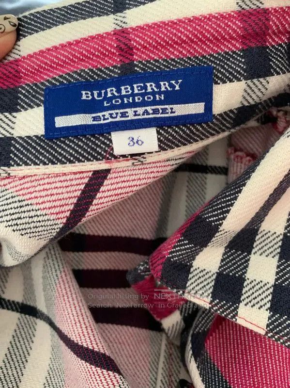 Burberry Burberry Pink Cotton Short-Sleeve Shirt. Size S / US 4 / IT 40 - 6 Thumbnail