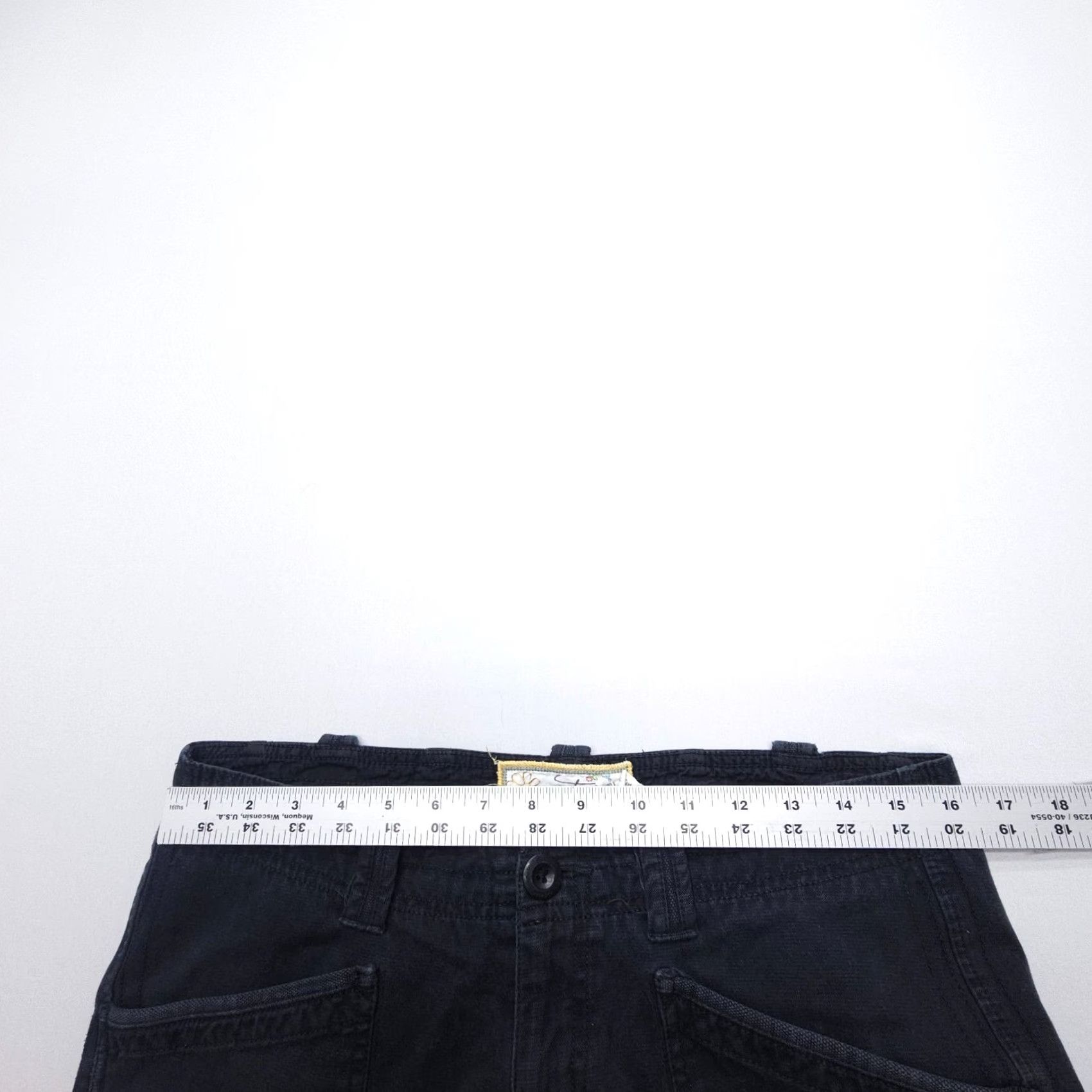 Vintage Aventura Chino Pants Womens 8 Black Cotton Stretch Twill Casual Travel Hiking Size 30" / US 8 / IT 44 - 7 Thumbnail