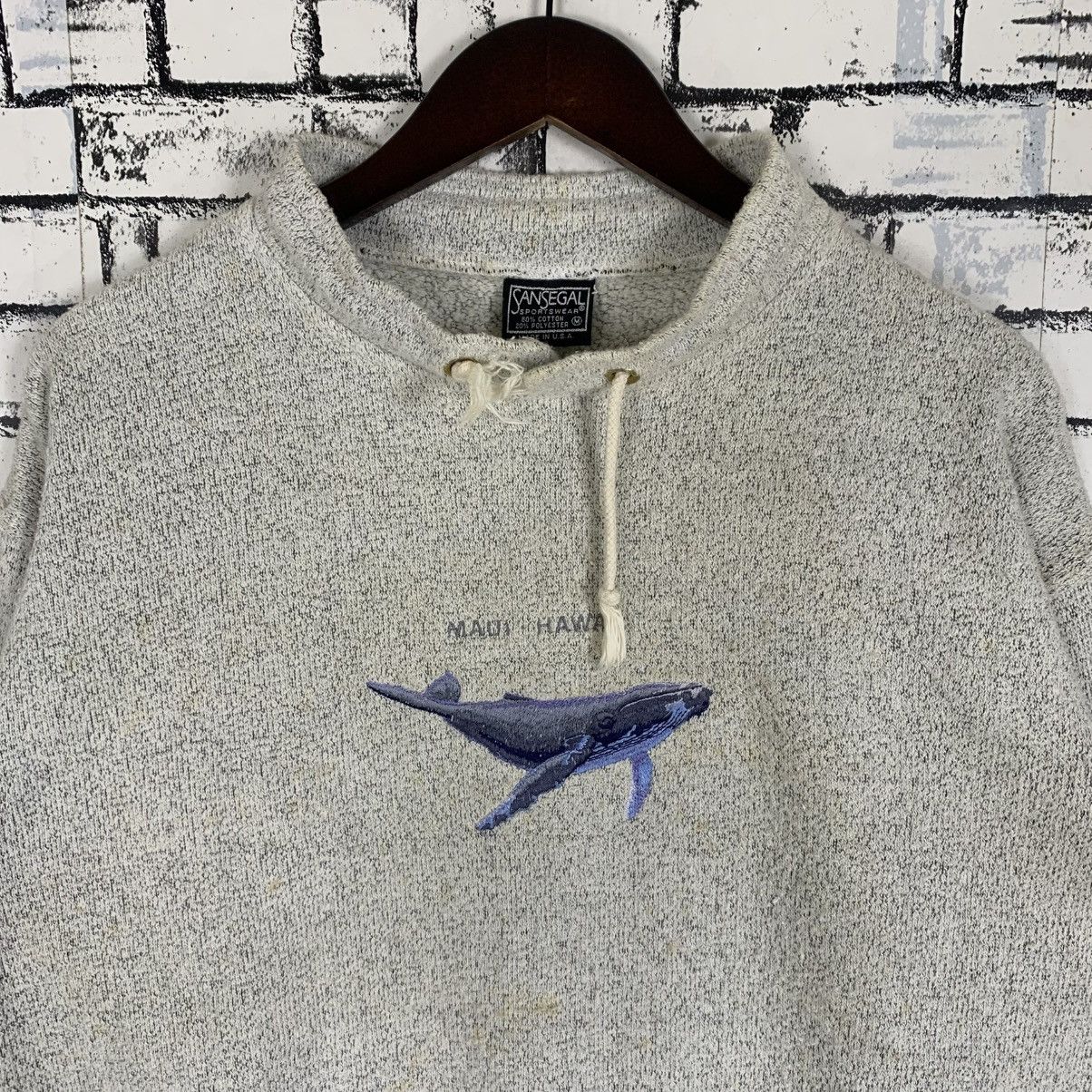 Vintage Vintage SanSegal Sportwear Whale Maui Hawaii Sweatshirt Size US M / EU 48-50 / 2 - 3 Thumbnail