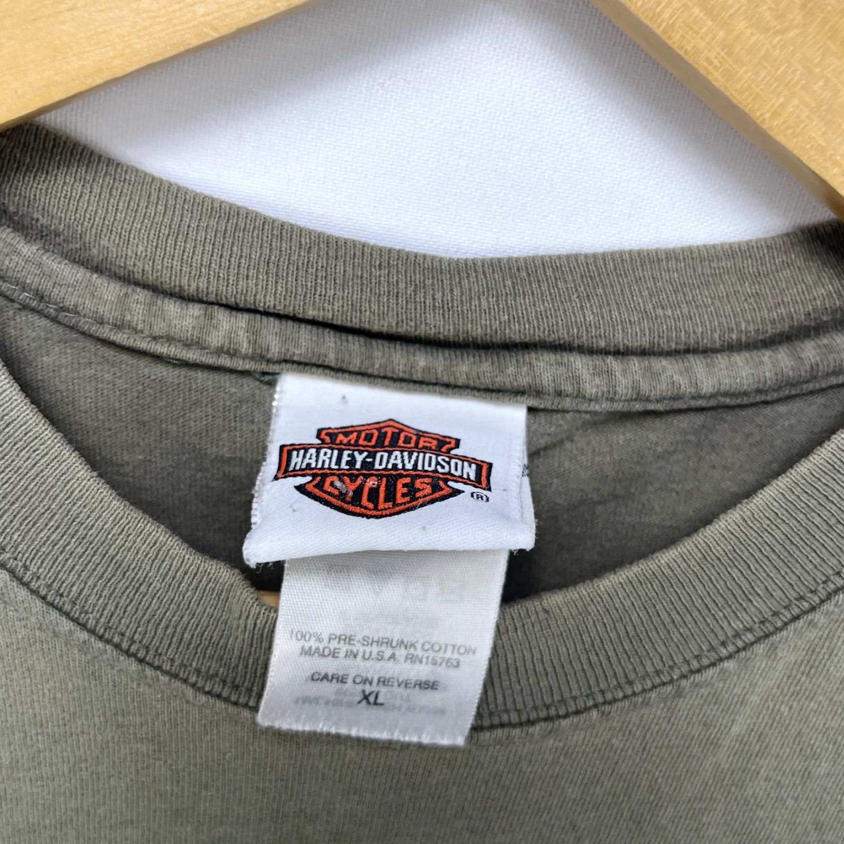 Harley Davidson VINTAGE Harley-Davidson Sleeveless Shirt XL Eagle Green Men T-Shirt Size US XL / EU 56 / 4 - 7 Thumbnail