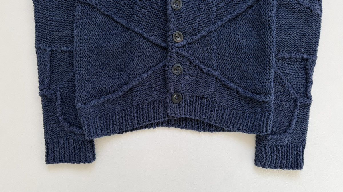 Maison Margiela S/S 10 Sample Panelled Chunky 3D Knit Cardigan Size US M / EU 48-50 / 2 - 11 Thumbnail