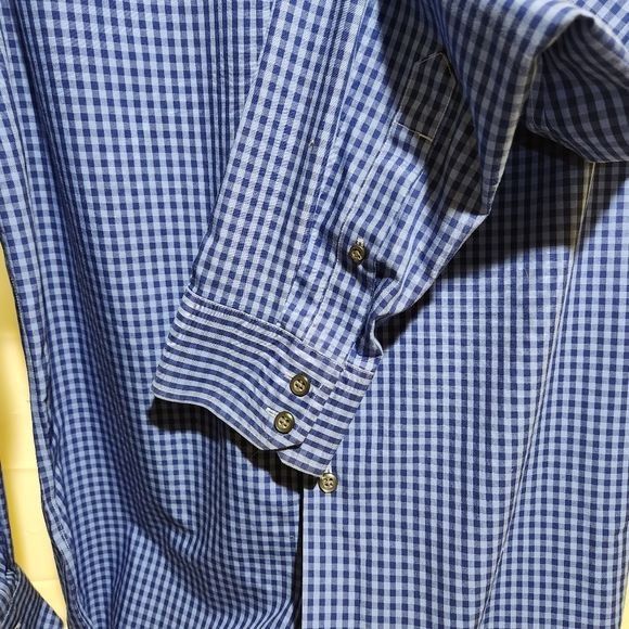 Banana Republic Banana Republic Non-Iron Slim Fit Long Sleeve Plaid Men's Sh Size US M / EU 48-50 / 2 - 7 Thumbnail