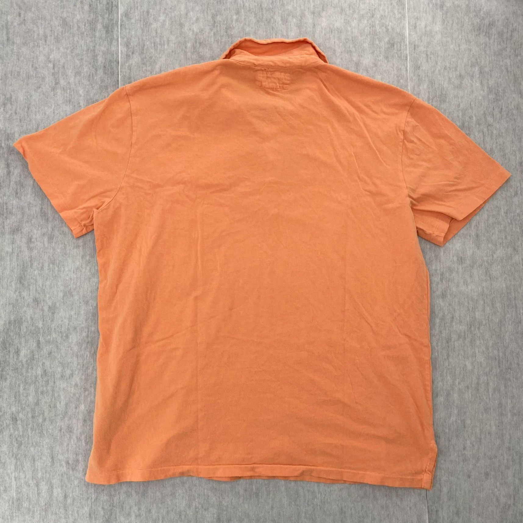 Vintage VINTAGE Denim & Supply Ralph Lauren Polo Shirt XL Orange Solid Short Sleeve Casual Mens Size US XL / EU 56 / 4 - 2 Thumbnail