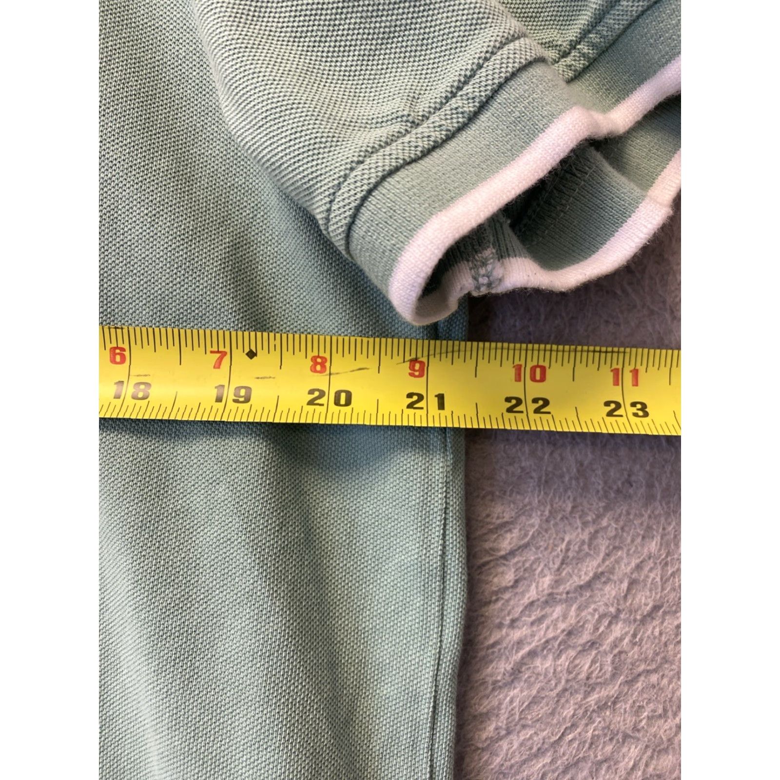 Levi's VINTAGE Levi's Mens Polo Shirt Short Sleeve Summer Green 70s Cotton Terry Large Size US L / EU 52-54 / 3 - 5 Thumbnail