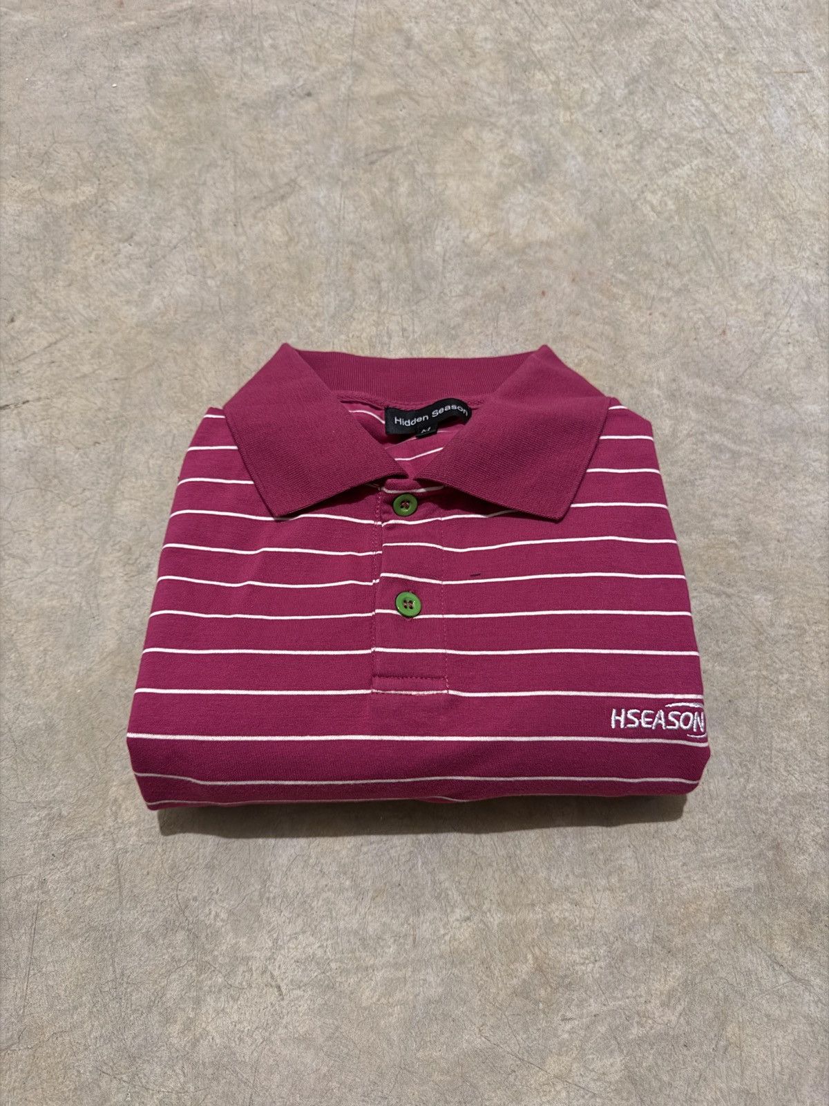 Other Hidden Season Pink Striped Polo Size US M / EU 48-50 / 2 - 5 Thumbnail