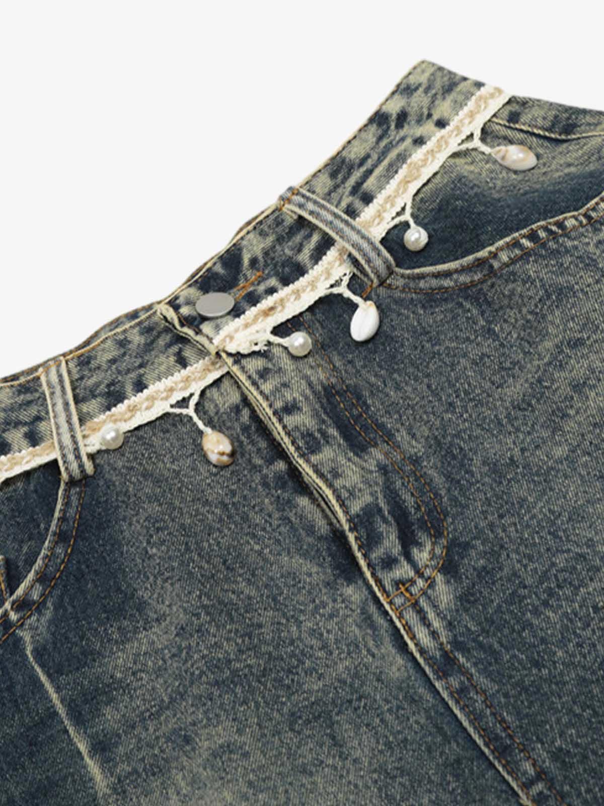 Other Vintage Washed Ripped Scimitar Jeans Size US 32 / EU 48 - 4 Thumbnail