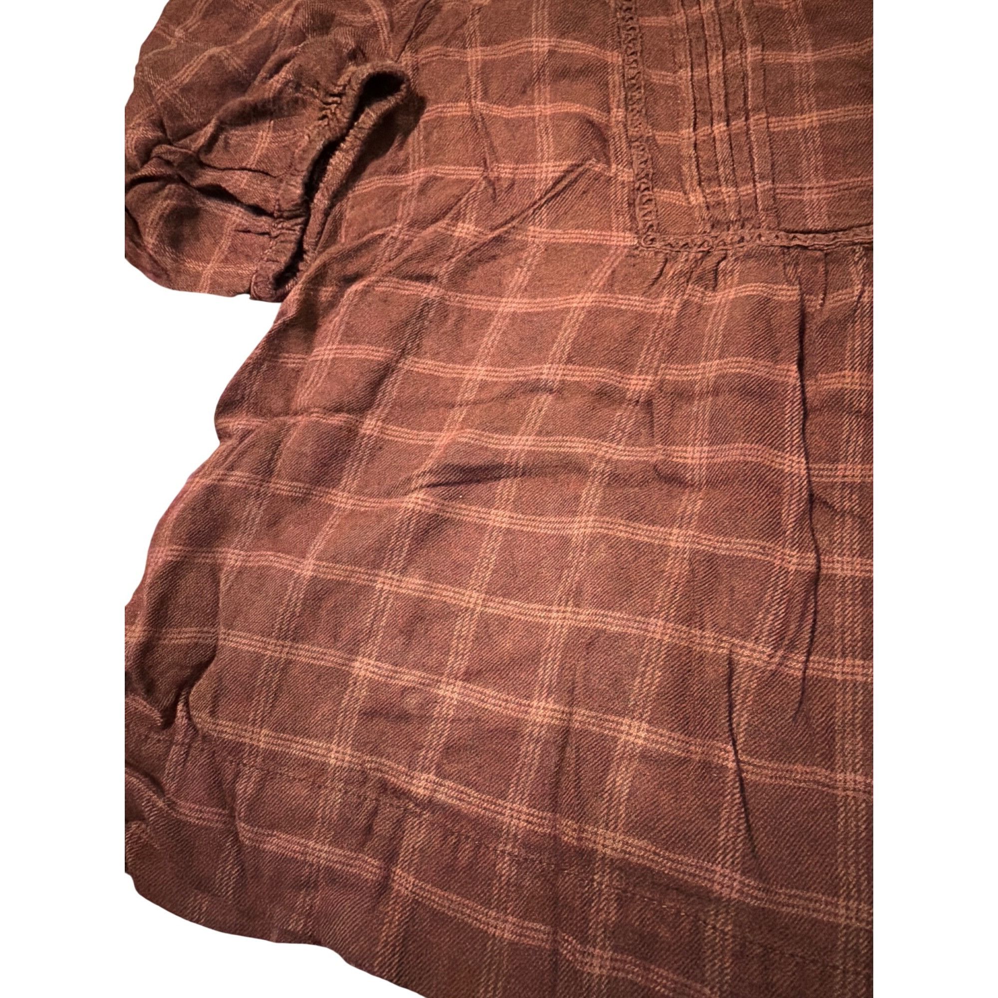 Wrangler Wrangler Plaid Button Blouse Pintuck 3/4 Sleeves Flowy Light Size XXL / US 16-18 / IT 52-54 - 2 Thumbnail