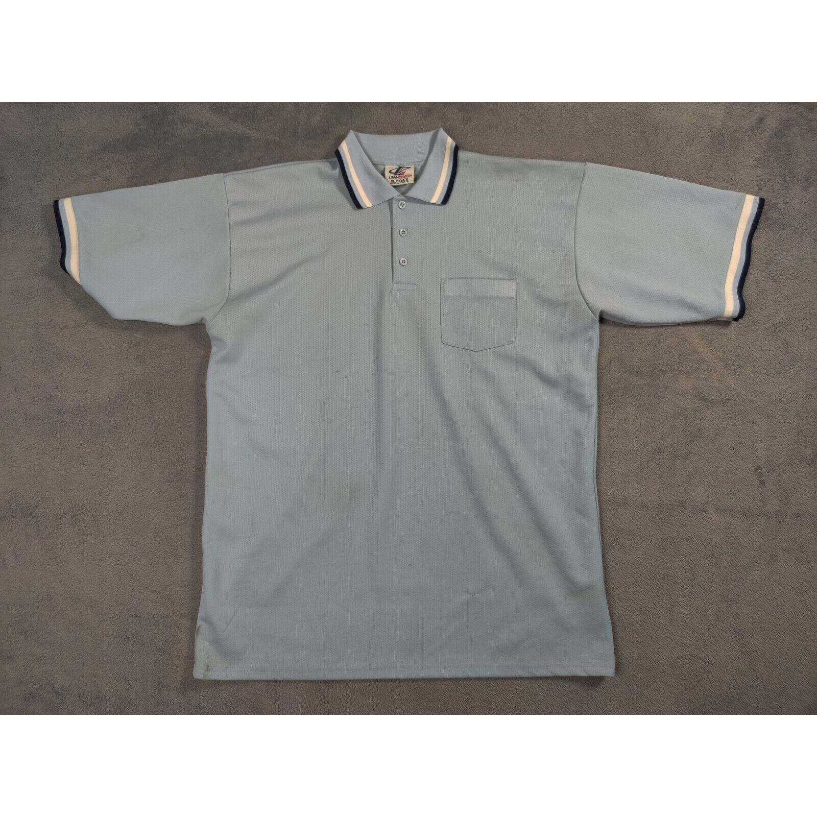 Logo Athletic VINTAGE Logo Athletic Shirt Adult Mens XL Solid Light Blue Size US XL / EU 56 / 4 - 1 Thumbnail