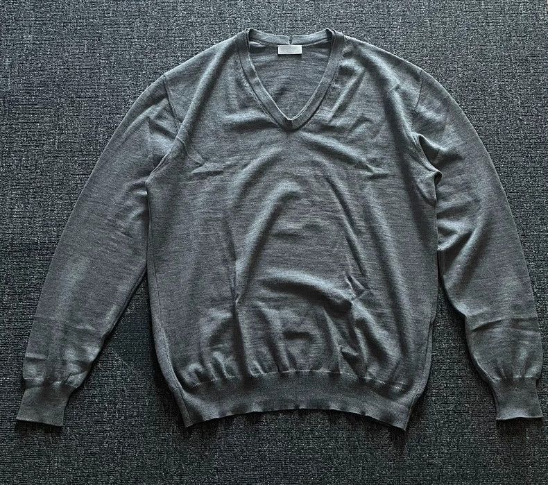 Dior Dior Wool Double V-Neck Sweater-yf Size US L / EU 52-54 / 3 - 1 Thumbnail