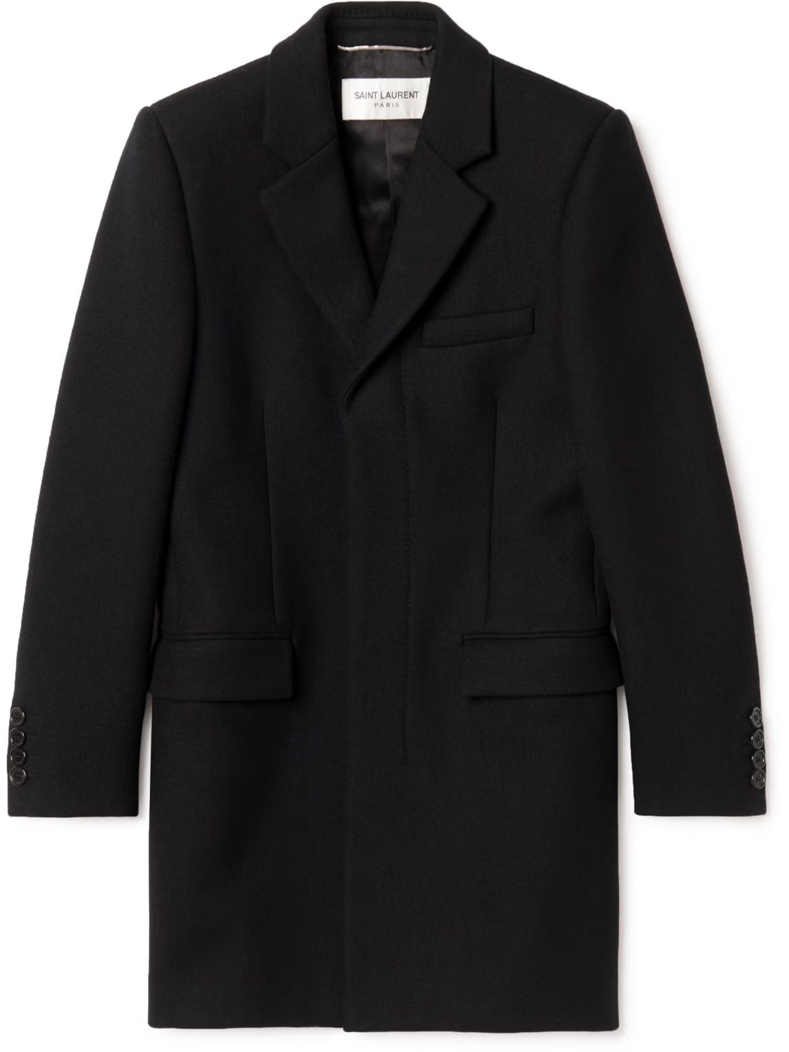 Saint Laurent Paris o1s1wg110825 Coat in Black Size US XL / EU 56 / 4 - 1 Thumbnail