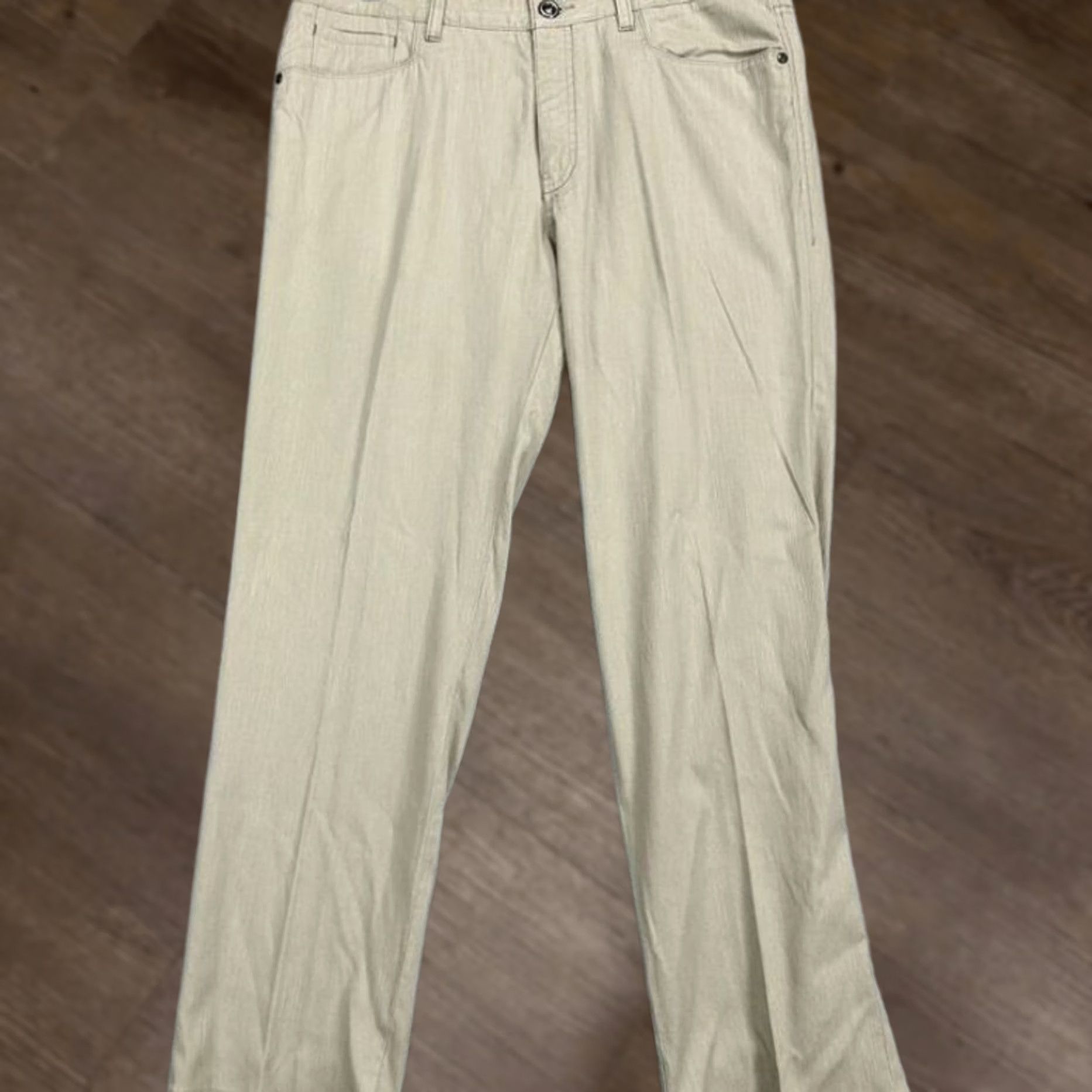 Tommy Bahama Tommy Bahama Pants Chino Mens 35X32 Tan Tencel Blend Casual Pockets Outdoors Regular Straight Front Button Zip Mens Size US 35 - 1 Thumbnail