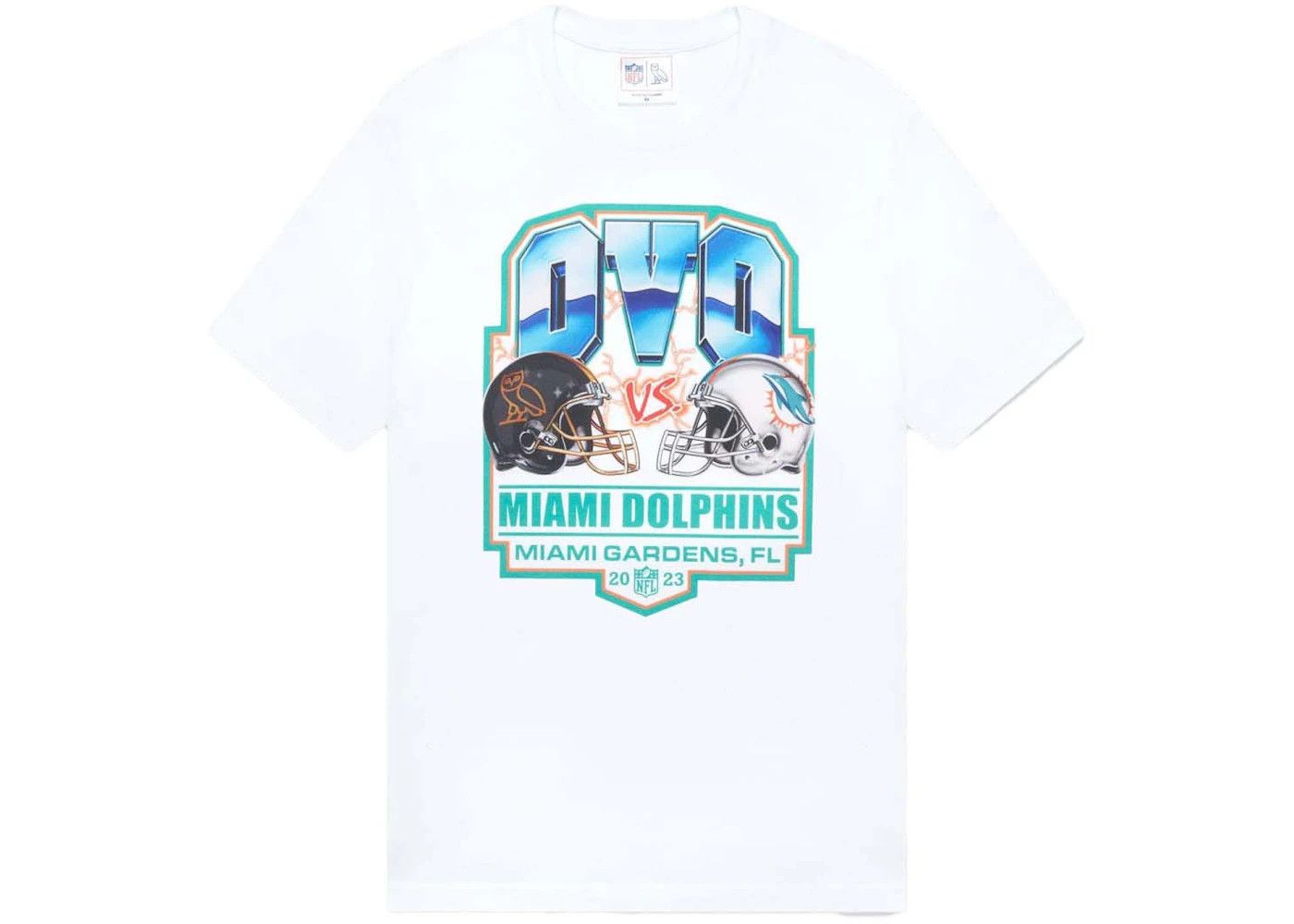 Drake × NFL × October's Very Own OVO x NFL Miami Dolphins Game Day T-Shirt Size US L / EU 52-54 / 3 - 1 Thumbnail