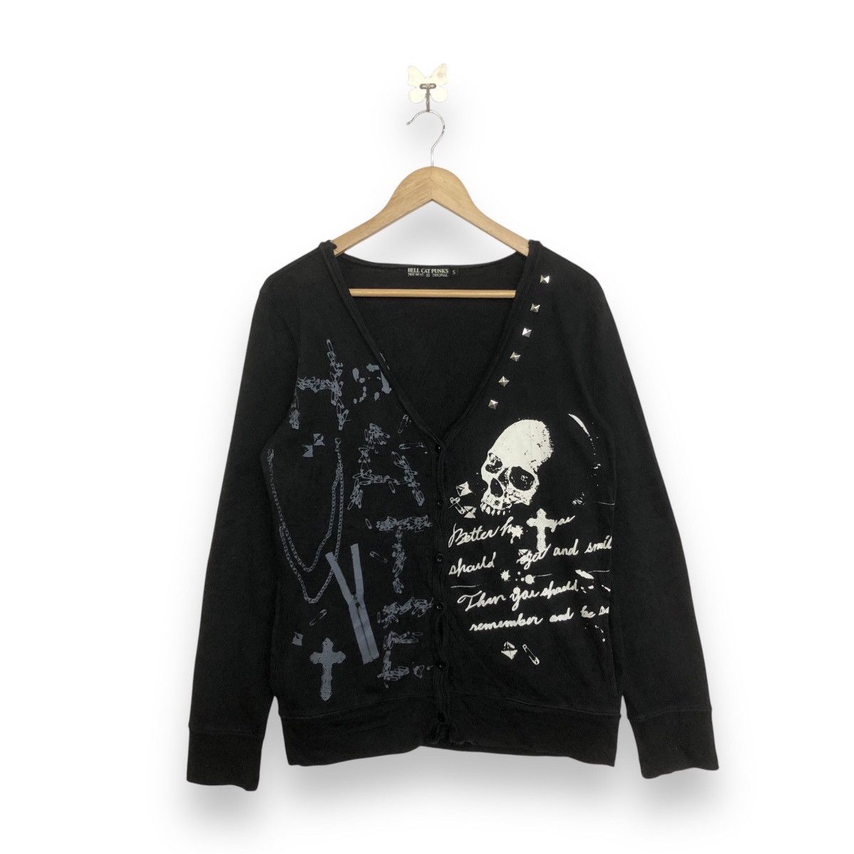 If Six Was Nine HELL CAT PUNKS SEDITIONARIES GOTHIC THEME CARDIGAN Size US S / EU 44-46 / 1 - 1 Thumbnail