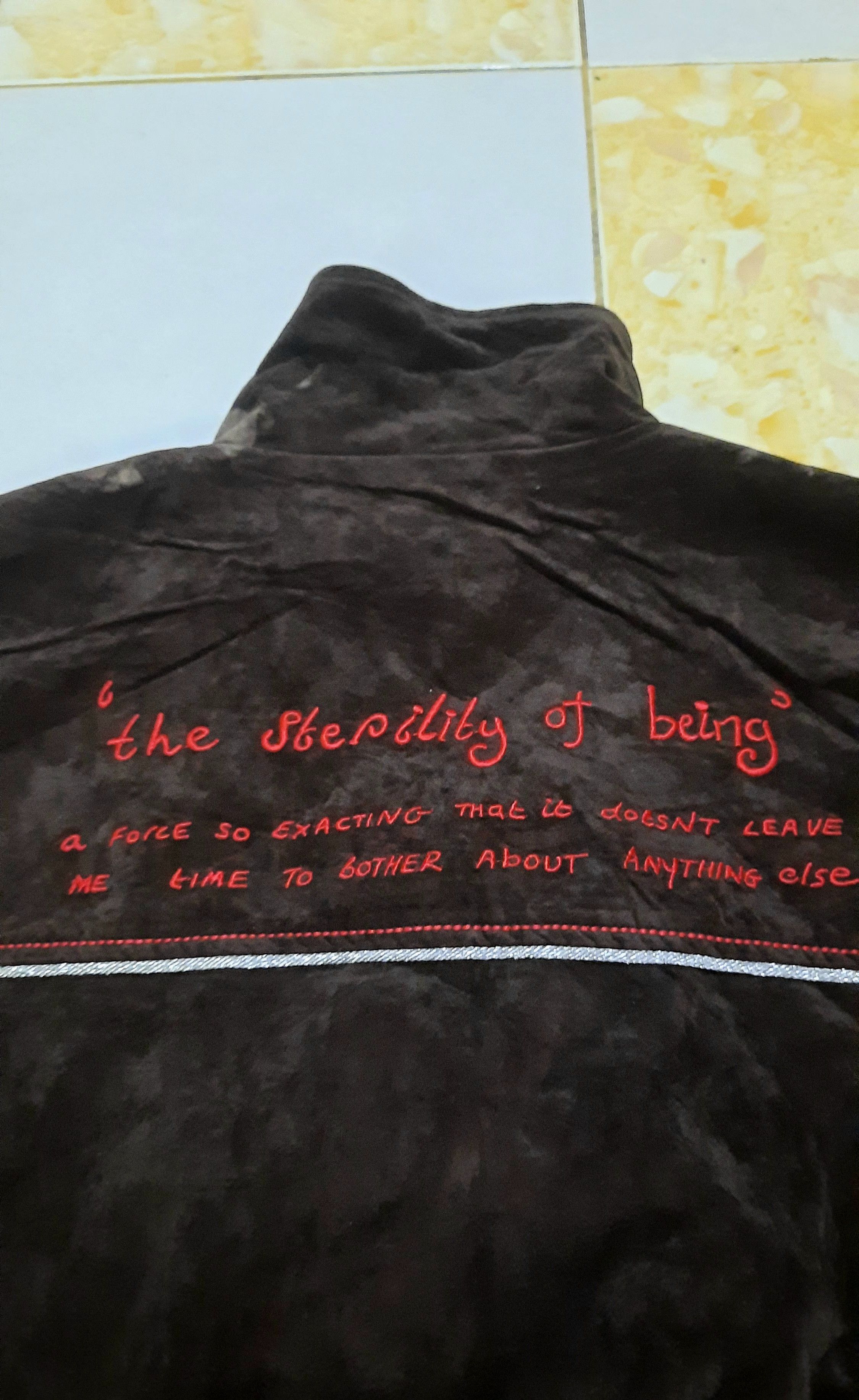 Japanese Brand × Michiko Koshino Michiko koshino snake velvet bomber jacket Size US L / EU 52-54 / 3 - 11 Thumbnail