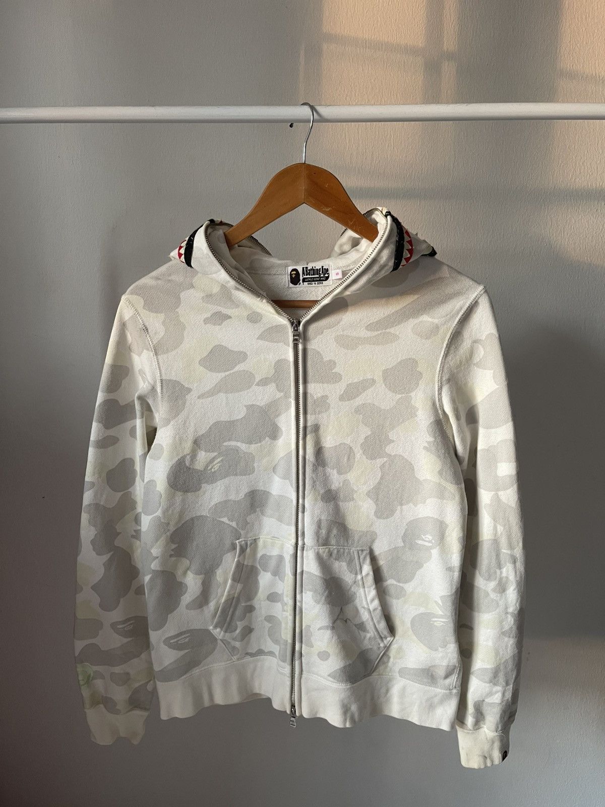 Bape 2000s Bape Shark Glow in The Dark Fullzip Hoodie A2 Size US S / EU 44-46 / 1 - 2 Thumbnail