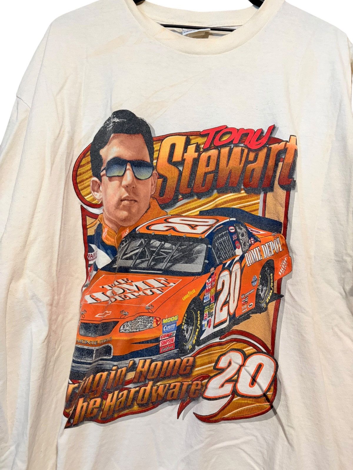 Vintage Tony Stewart Home Depot Tee Size US XXL / EU 58 / 5 - 1 Thumbnail