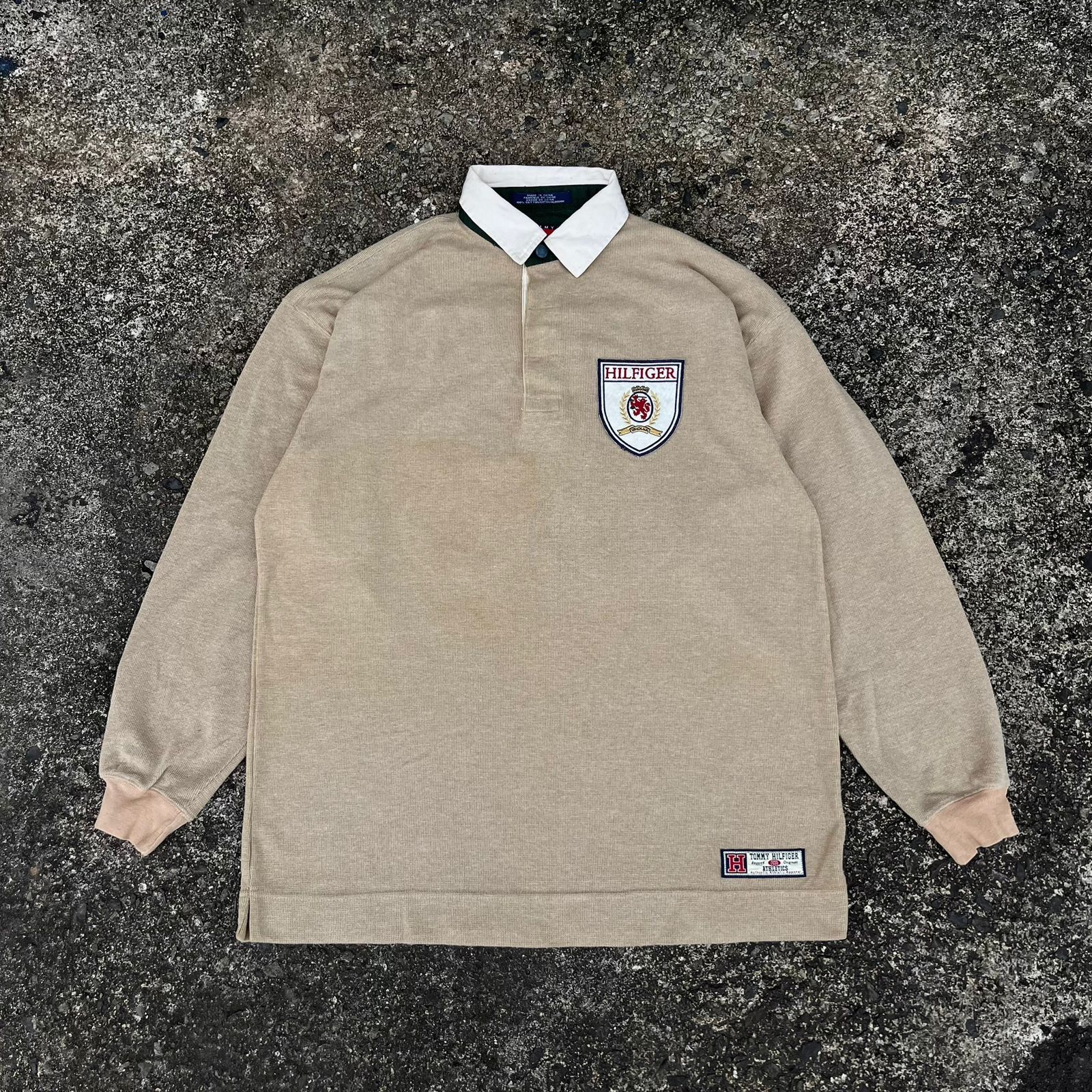 Tommy Hilfiger × Vintage vintage tommy hilfiger 88 rugby polo shirt longsleeve Size US XXL / EU 58 / 5 - 4 Thumbnail