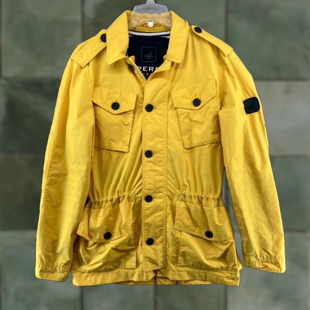 Sperry Sperry Top Sider Jacket Mens M Yellow Nautical Boating Cargo Size US M / EU 48-50 / 2 - 1 Thumbnail